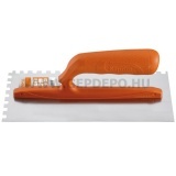 Kapriol acélsimító 120x280mm/0,6mm fogazott 12mm
