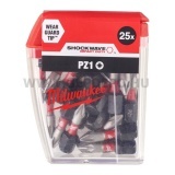 Milwaukee Shockwave Impact Duty pozidriv bit PZ1x25 mm - 25 db
