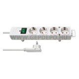 Brennenstuhl Comfort-Line 4-es elosztó H05VV-F 3G1,5 fehér 2m