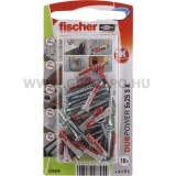 Fischer DUOPOWER műanyag dübel csavarral 5X25 S K