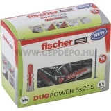 Fischer DUOPOWER műanyag dübel csavarral 5x25 S DIY
