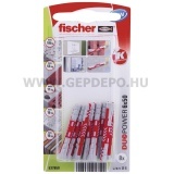 Fischer DUOPOWER műanyag dübel 6x50 K