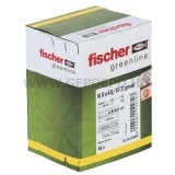 Fischer beütő dübel újrahasznosított műanyagból gvz süllyesztett fejű csavarral UX Green 6x40mm