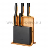 Fiskars Functional Form késblokk bambuszból 5 késsel