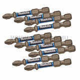 Makita impact PREMIER torziós csavarbehajtó bit PZ2 50mm 10db