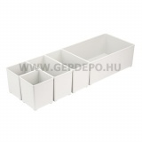 Makita Makpac  tárolódobozok 2xS, 2xM,1xL P-84137-hez