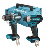 Makita DLX2423AJ akkus szett 18V LXT BL (DDF487Z + DTD157Z + 2xBL1820B + DC18RC + MakPac)