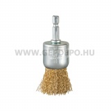 Makita drótkefe sárgaréz bevonattal 28mm 1/4"