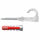 Fischer DUOPOWER műanyag dübel EasyHook félkör kampóval 6x30