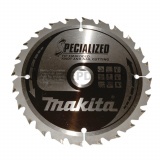 Makita Specialized körfűrészlap szög, csomósfa 165mm f:20 Z24