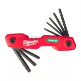 Milwaukee torx összecsukható metrikus kulcskészlet - 8 részes