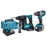 Makita DLX2271TJ Akkus Szett  (DDF484Z+DHR171Z) 18V LXT BL XPT