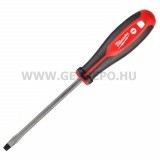 Milwaukee lapos csavarhúzó Tri-Lobe markolattal - SL0.8 x 4 x 100 mm