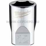 Milwaukee 1/4" Dugókulcsbetét rövid, 12 mm