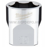 Milwaukee 3/8" Dugókulcsbetét rövid, 19 mm