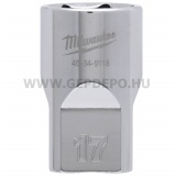 Milwaukee 1/2" Dugókulcsbetét rövid, 17 mm