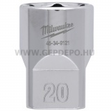 Milwaukee 1/2" Dugókulcsbetét rövid, 20 mm