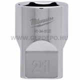 Milwaukee 1/2" Dugókulcsbetét rövid, 21 mm