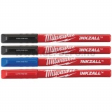 Milwaukee Inkzall tűhegyű jelölőfilc készlet - 4 részes, színes