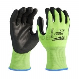 Milwaukee HI-VIS láthatósági vágásbiztos kesztyű - 2/B vágási szint - S/7