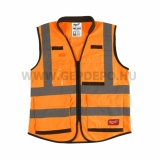 Milwaukee PREMIUM láthatósági mellény, narancssárga - S/M