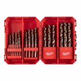 Milwaukee RED COBALT HSS-G CO fémfúrószár készlet - 25 részes