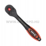 Yato racsnis hajtókar hajlított szárral 1/4" 72T 144 mm