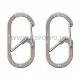 Nite Ize G-Series dupla kamrás karabiner #1, acél - 2 db