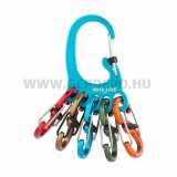 Nite Ize Bigfoot Locker Keyrack kulcstartó karabiner, alumínium/színes