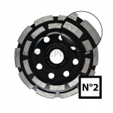 Abraboro gyémántszemcsés betoncsiszoló No.2 f:22,23, 180 mm