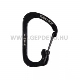 Nite Ize Slidelock rozsdamentes acél karabiner, #2, fekete