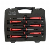 Abraboro műszerész csavarhúzó készlet (Torx) - 6 részes, kofferben