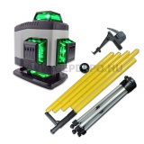Green Liner 4D keresztlézer készlet 3,5 m műszertartó oszloppal