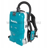 Makita Backpack akkus háti porszívó géptest HEPA 40 V max XGT Li-Ion BL AWS 180 W, 20 kPa