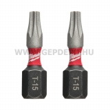 Milwaukee Shockwave Impact Duty torx bit T15x25 mm - 2 db