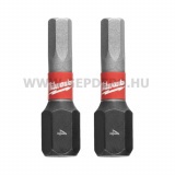 Milwaukee Shockwave Impact Duty imbusz bit HEX4x25 mm - 2 db