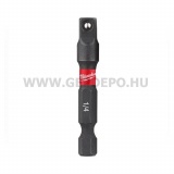 Milwaukee Shockwave Impact Duty 1/4" HEX -1/4" SQ dugókulcs adapter 50 mm