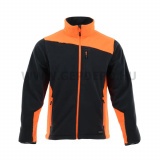 Sara Comfort Plus polár pulóver, szürke/láthatósági narancssárga - XXXL