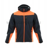 Sara Comfort Plus softshell kabát, szürke/láthatósági narancssárga - M