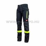 Urgent 717 nadrág, fekete/láthatósági sárga - XL/56