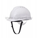 Procera Bratek-3 szellőző munkavédelmi sisak állszíjjal, fehér