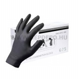 Procera Nitrile egyszerhasználatos kesztyű, fekete - M/7-8 - 100 db