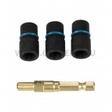 Makita Impact Gold 1/4" dugókulcs készlet 4 részes