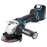 Makita DGA511RTJ akkus sarokcsiszoló 18V LXT BL XPT MakPac kofferben