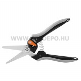 NEO Szüretelő metszőolló, hegyes, max.6mm, teflon bevonat, 210mm