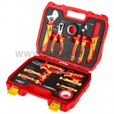 NEO TOOLS szerszámkészlet villanyszerelőknek, 13 részes, kofferben