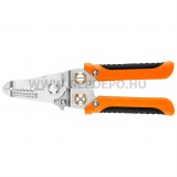 NEO TOOLS krimpelő-, kábelsaru fogó, 6az1ben, 0,8-3,2mm