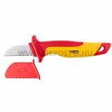 NEO TOOLS kábelvágó kés 1000V, 190mm, szigetelt, egyenes penge