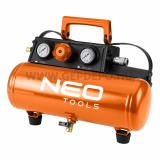 NEO TOOLS akkus kompresszor Energy+, 18V, 8bar 3.8L