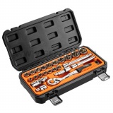 NEO TOOLS dugókulcskészlet 1/2", 23db, 90 fogas racsni!